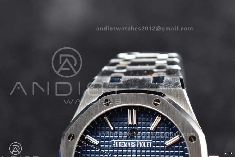 A4302 Super Royal Best SS on Clone 1:1 Dial APSF Blue 15500 Edition Oak Textured Bracelet 41mm SS 0507